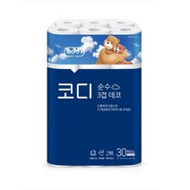 쌍용씨앤비 CODI 순수한 데코 3겹 30m 30롤