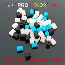 실리콘 고무 충돌 캡 마개 플러그 가구 철제 주사기 씰 커버 보호 뚜껑 3mm 3.5mm 4mm, [01] black color