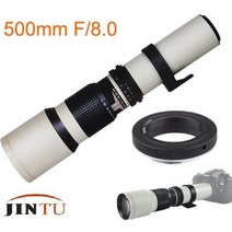 JINTU-500mm f8 슈퍼 망원 렌즈 캐논 EOS 60D XT XTI 550D 2200D 4000D 750D 77D 800D 70D 80D 6DII 7DII DSLR 카메라용, [01] 캐논