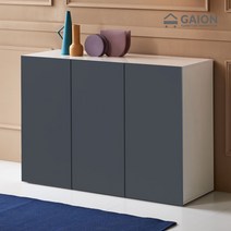 가이온 모어 1200 높은 수납 거실장, 화이트그레이