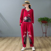 개량 여자 린넨 생활한복 면 마 소재 삼베 상하의세트 퓨전 원피스 여성 여름