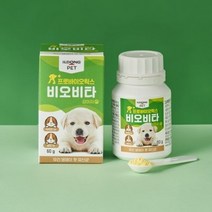 (사료샘플증정)일동바이오 프로바이오틱스 비오비타펫 60g 강아지 고양이 유산균 파우더, 비오비타 강아지