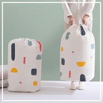 이불보관 복주머니 자취생 겨울옷 수납 다용도 대용량 이불집 정리가방 보관팩 정리백 접이식, 1개, 소형