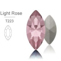 아쿠아씰 크리스탈 라인석 상단 스톤 의류 공예 쥬얼리에 적합한 라인스톤에 유리 접착제, Light Rose+5X10mm 10Pcs