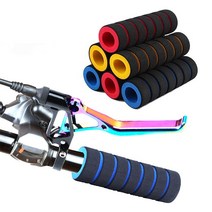 자전거 손잡이 퀵보드 핸들커버 자전거 핸들그립 미끄럼방지 그립 스펀지 오토바이핸들 4컬러 일자 그립 손보호, 1. 레드