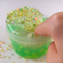 몽글팩토리 수제 DIY 크런치슬라임 오도독파인키위 200ml