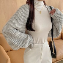 코코블랑 포밍 루즈핏 볼레로 가디건