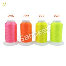 공업용오버록 컴퓨터자수기계 핸드미싱Sanbest-고강도 폴리에스테르 자수 실 형제 가수 Janome 베이비록, 27 U 200 199 197 196