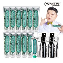아토세이프 덴티 본조르노 민트향 치약 대용량 170g 11개 + 중용량 100g 1개 (무료체험) 미세모칫솔 5개, 없음