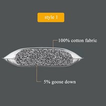 차량허리쿠션 밸런스온방석 기능성방석 구스다운 깃털 코튼 홈 데코 의자 등받이 자동차 쿠션, style 1+48x74 19x30in