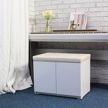 텐스페이스(10SPACE) 소피드메종 헤븐 도어 600 수납벤치 HV04R, 아이보리