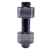 550ml 천연 하이킹 아령 체육관 스포츠 병 휴대용 물병 남성용 플라스틱 대형 물컵 피트니스 컵 아령, Black_1