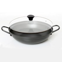 조서방 국산 업소용 경질 전골냄비 20cm~32cm (유리뚜껑포함) 경질냄비, 복전골냄비 22cm + 유리뚜껑 22cm
