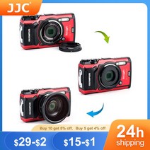 JJC 렌즈 어댑터 링 튜브 올림푸스 터프 TG6 TG5 TG4 TG3 TG2 TG1 카메라 FCON-T01 TCON-T01 as CLA-T01 40.5mm 필터 스레드