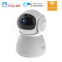 베이비캠 펫캠 5G 24G 듀얼 밴드 WiFi 카메라 1080P 무선 자동 추적 PTZ 베이비 모니터 Alexa Google YIIOT 보안 개인 모드 캠, Camera 4_AU 플러그