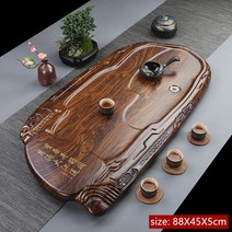 차판 다도 고급 흑단 차 거실 단단한 나무 트레이 장식 중국어 배수 유형 보드 홈 티 도구 테이블, 13.C3