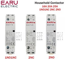 Din 레일 장착 가정용 모듈형 AC 접촉기 2P 16A 20A 25A 1NO 1NC 2NO 2NC 220V 230V 50/60Hz 스마트 홈 하우스 호텔, CHINA_2P 20A 2NO