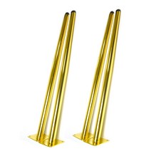철제 가구다리 골드 600용, 철제사선다리 골드600mm
