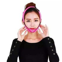 이중 두턱 사각턱 리프트 처진 볼살 얼굴 광대 살빼기 헤드기어 마스크, 로즈 레드