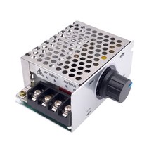AC 전압 조정기 220V 모터 속도 컨트롤러 PWM 제어 SCR 4000W 조광기 정류기 (스위치 포함), 한개옵션0