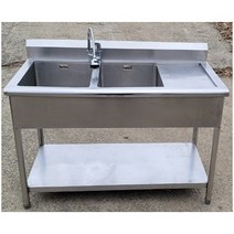 업소용 씽크대 개수대 세정대 1200x600x800 (배수구포함)
