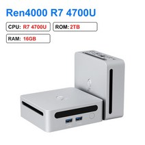 2023GenMachine게임용미니PC Ren40004700U AMDRyzen7CPU2.0GHz 최대Windows10/11DDR4WiFi6신, 0816GB2TB_03UK
