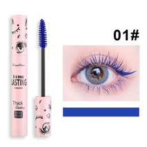 마스카라 4d 실키 마스카라 방수 빠른 건조 속눈썹 컬 확장 메이크업 파티 속눈썹 블루 퍼플 블랙 화이트 커피 잉크 마스카라