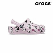 크록스 [크록스] 키즈 클래식 판다 프린트 클로그 206999-6GD