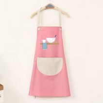 예쁜 앞치마 린넨 카페 꽃집 주방 드레스 여자 요리 액세서리 요리사 여성 핑크 일본 스타일, 삼