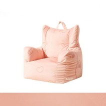 1인용 리클라이너 쇼파 좌식 루이 패션 게으른 소파 콩 가방 만화 어린이 침실 렌탈 하우스 러블리 싱글 썬 데크 의자, Kids Pink