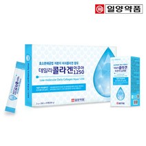 일양약품 데일리 콜라겐 아쿠아 1250(2gx25포x4EA) 저분자 피쉬콜라겐500mg, 1세트