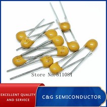 캐패시터 100pcs 다층 세라믹 x7r 100nf 0.1uf 104 50v 2.54mm 10, 없음