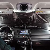카쿨 5초 차량용 햇빛차단 우산 차량용 햇빛가리개 세트, [온라인]카쿨_차량용햇빛차단우산(1세트)