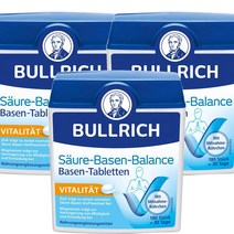 Bullrich 불리히 산-염기 밸런스 베이저 정제 180개입 158g 3팩 독일직구 Acid-base balance base tablets