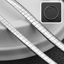 Eurovision : 써지컬스틸 스네이크목걸이 뱀 줄 목걸이 8mm : Good Luck