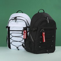 데일리 캐주얼 백팩 고등학생 가방 남여공용, 본품, 블랙
