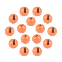 MUUNN 50개 텅스텐 슬롯 비결 재료 송어 3.8-6.4mm 도태기 갈고리 인양 도구 낚싯머리 선녀 미끼 부품 빠른 가라앉는 띠 점안 얼음, 3.8mm, Fluorescent orange