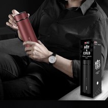 500ml 텀블러 보온보냉병 304스테인레스 5중레이어 거름망있는 진공텀블러, 블랙