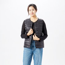 사입자mall H1816 여성용 다운패딩조끼 여자 오리털 경량패딩조끼