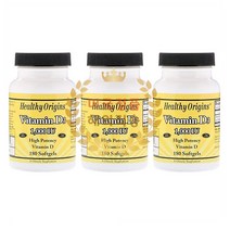 Healthy Origins 헬시오리진스 하이포텐시 비타민 D3 Vitamin D3 1000 IU 180정 3개