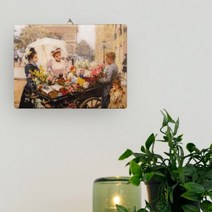 두바이_미니샵_글로싱 명화 플라워셀러 벽장식 액자 인테리어 걸이 선물용 탁상 용액자 집들이++mingpin*, #합리적선택++