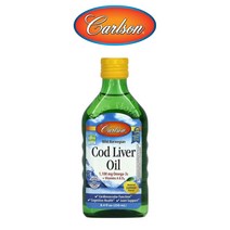 칼슨랩 오메가3 지방산 1100mg 노르웨이 대구 간유 Cod Liver Oil 코드리버오일 레몬맛 250ml