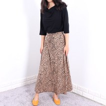 리베리베 빅사이즈 호피스커트 여성롱스커트 밴딩치마 고무줄치마 레오파드 올시즌 홈웨어치마 홈웨어스커트 사계절 잠옷치마 편한치마 편한스커트 마성의 스커트 가성비 짱