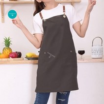 캔버스 서스펜더앞치마(카키브라운) 주방앞치마 앞치마쇼핑몰 홈데코