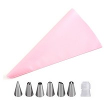 모나카깍지 앙금 플라워 벚꽃 깍지 짤주머니 베이킹 재료 1pcs 일회용 생과자 가방 착빙 파이핑 케이크 생과자 컵케익 장식 모든 크기 노즐 생과자 가방 빵집 도구, p