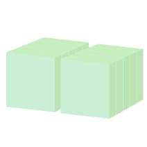 요랜드 점착메모지 정사각형 76 x 76mm, 10개, 그린