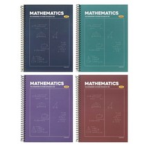 2칸 수학연습장 4개 무선 수학노트 스프링 수학 국내생산