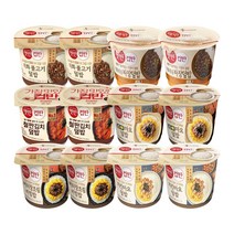 햇반컵반 6종 세트 (직화불고기 직화볶음짜장 볶은김치 스팸마요 버터장조림 치킨마요) x2개, 1세트
