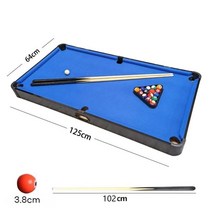 가정용 미니당구대 포켓볼 당구대, 중형 당구대 125cm 블루