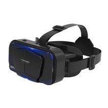 2021 핫 헤드 장착 3D VR 가상 현실 안경 전화 영화 비디오 게임 4.7-7.0 인치/안드로이드/윈/IOS, 01 black